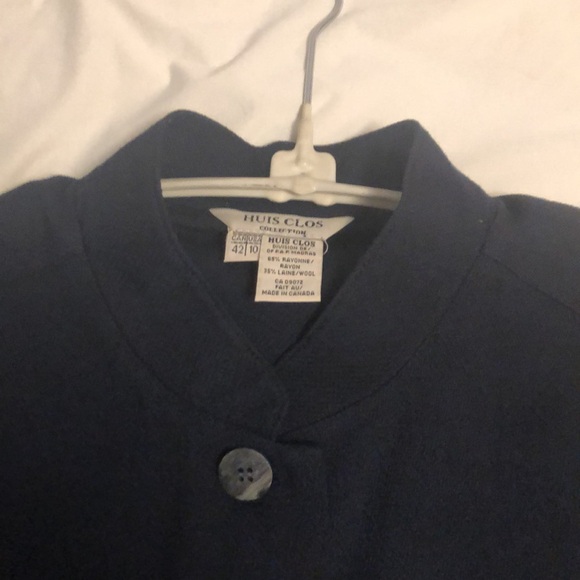 Huis Clos jumper coat set size 10/12 in navy - Picture 7 of 7